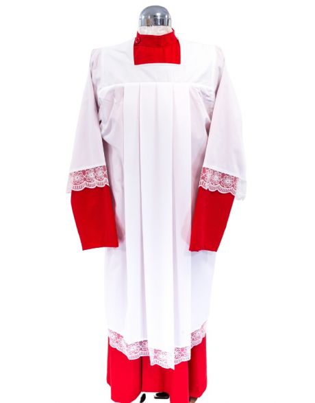 Children's Square Neck Box Pleat Surplice