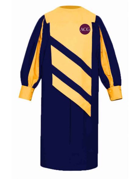 Personalised Adult Embassy Choir Robe in Navy Blue