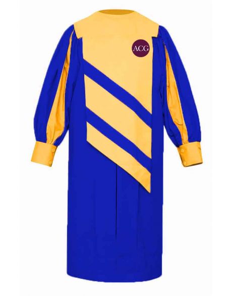 Personalised Adult Embassy Choir Robe in Royal Blue