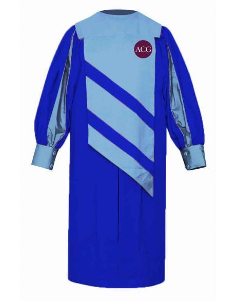 Personalised Children's Embassy Choir Robe in Royal Blue