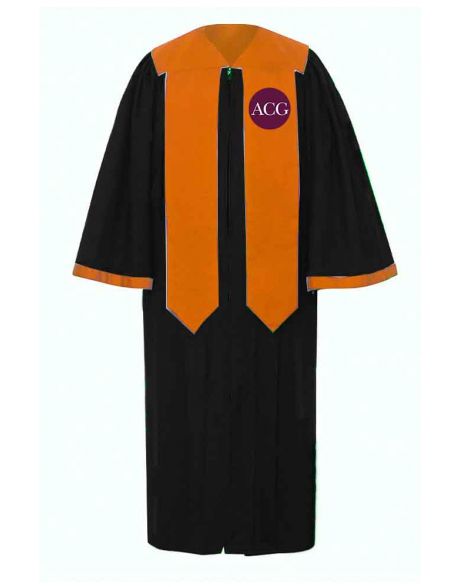 Personalised Adult Luxoria Classical Choir Robe in Black