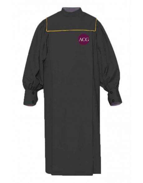 Personalised Adult Union Choir Robe in Black