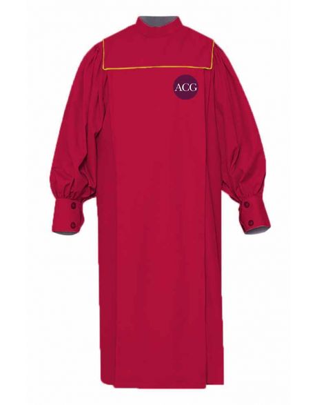 Personalised Adult Union Choir Robe in Scarlet Red