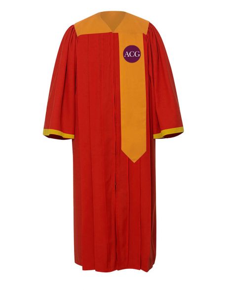 Personalised Adult Winners Choir Robe in Scarlet Red