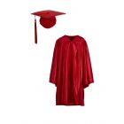 Nursery Graduation Gown & Cap Set Scarlet Red