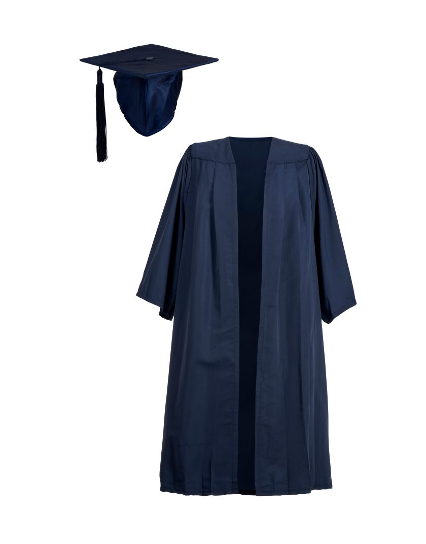 Economy Academic Gown and Mortarboard Cap Set