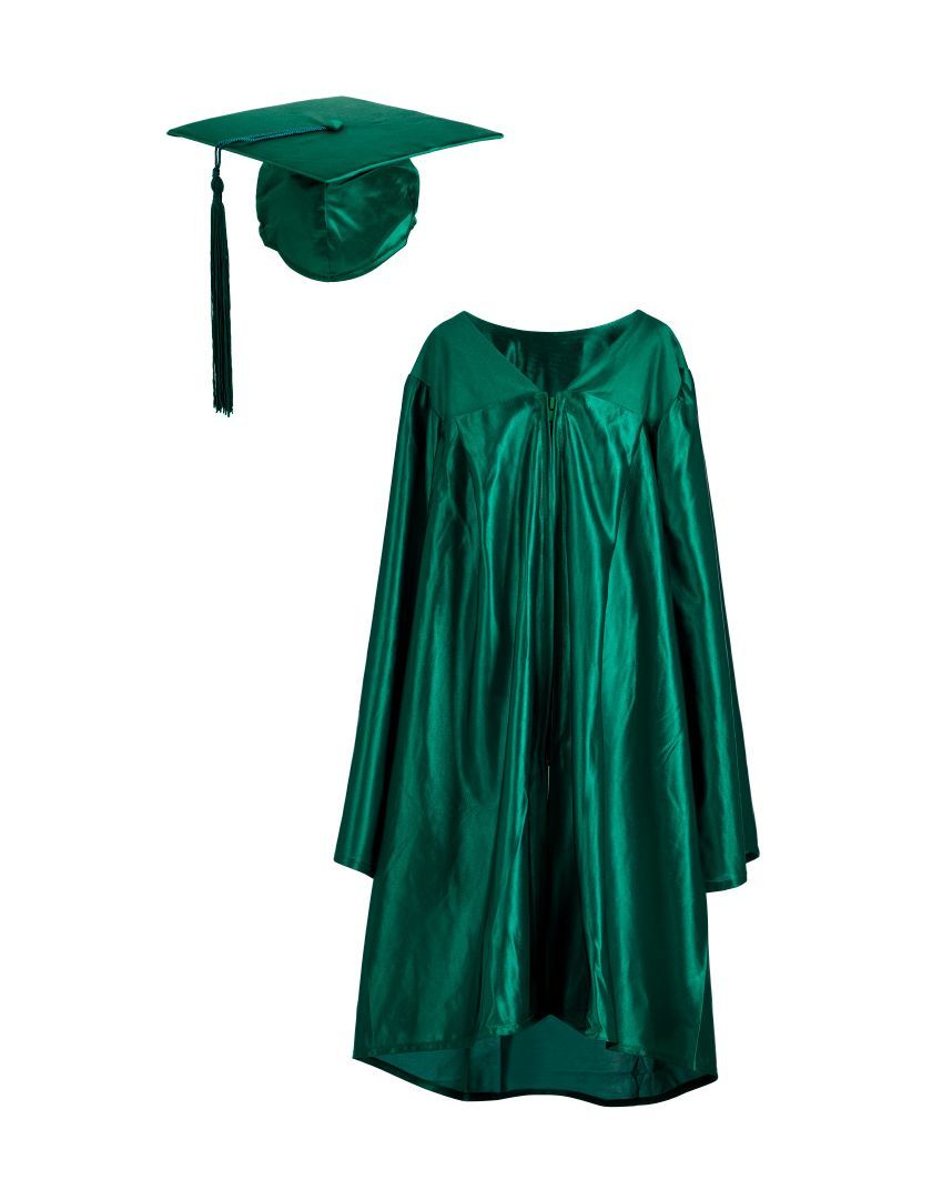 5 SETS xChildren's Graduation Gown & Hat SET Nursery age-choose from 10 colours 