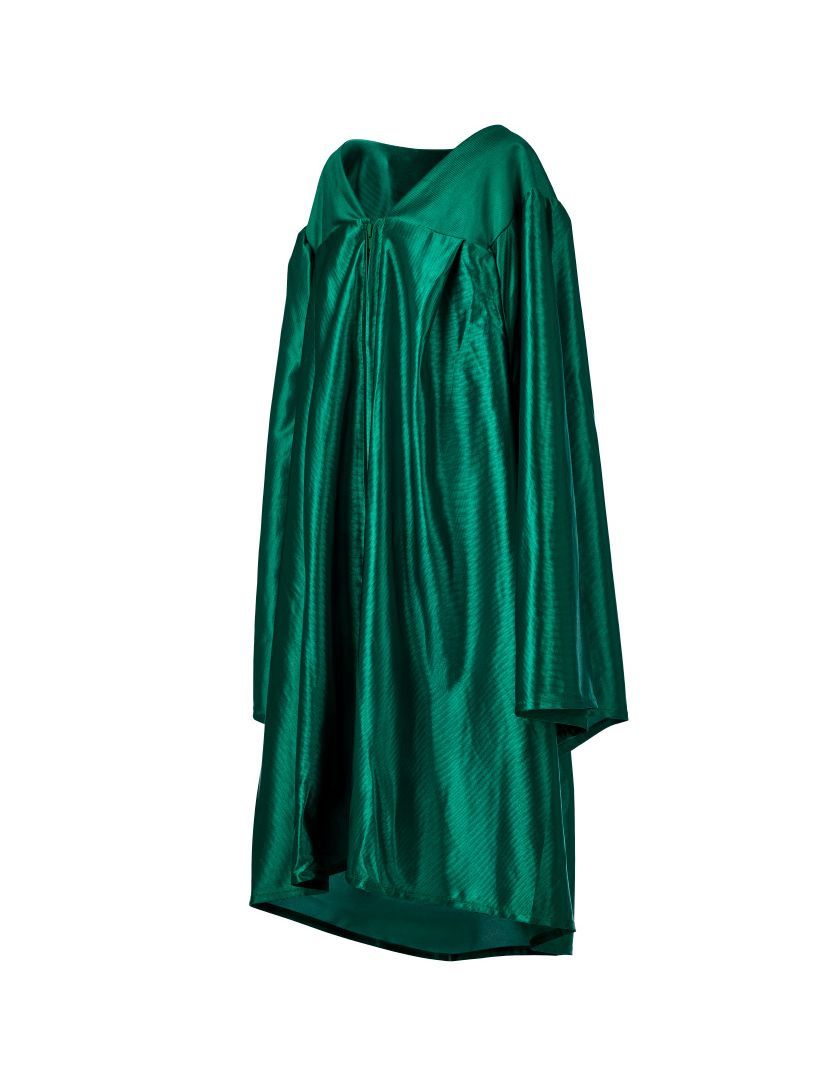 Emerald green cap and gown clearance