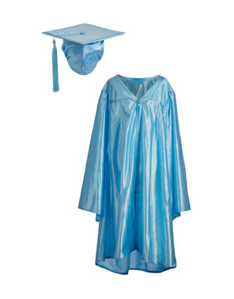 Nursery Graduation Gown & Cap Set Light Sky Blue