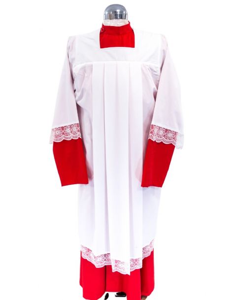 Children's Square Neck Box Pleat Surplice