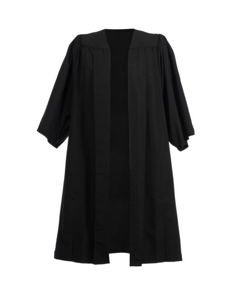 Adult Closed Front Choir Robe Black