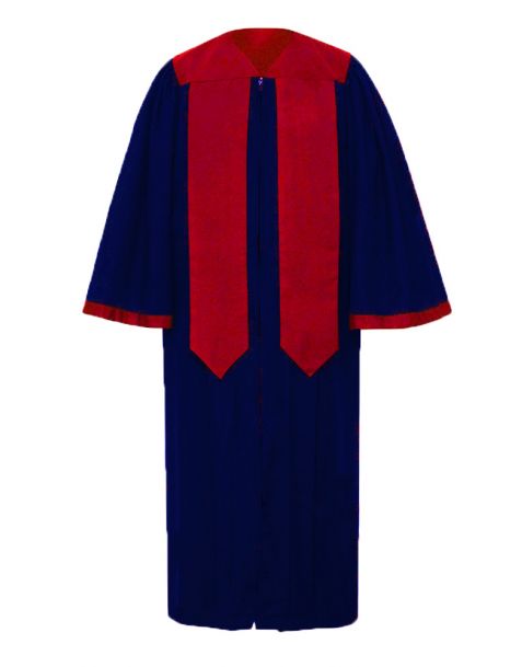 Adult Luxoria Classical Choir Robe in Navy Blue