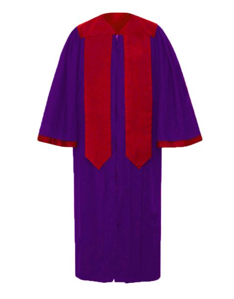Adult Luxoria Classical Choir Robe in Purple