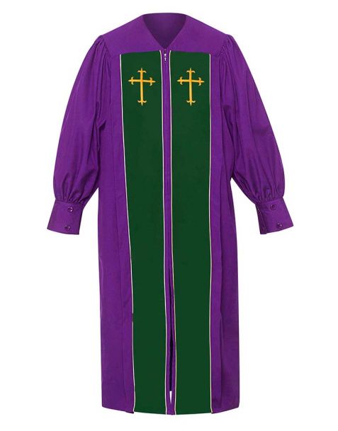 Luxury Pulpit Choir Robe in Purple