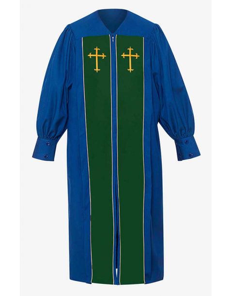 Luxury Pulpit Choir Robe in Royal Blue