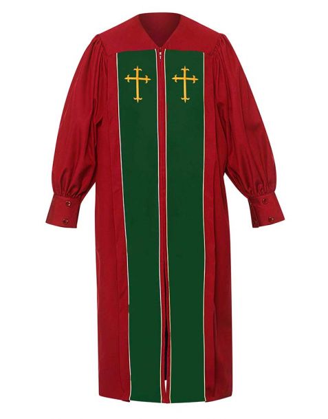 Luxury Pulpit Choir Robe in Scarlet Red