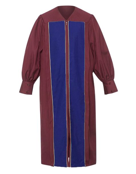 Pulpit Robe in Maroon Red
