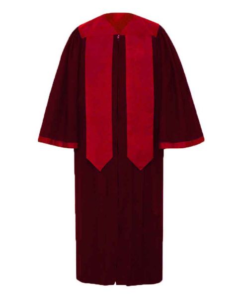 Children's Luxoria Cassical Choir Robe in Maroon Red