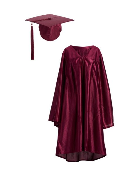 Nursery Graduation Gown & Cap Set Maroon Red