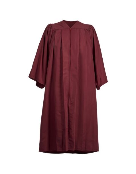 Adult Closed Front Choir Robe Maroon Red