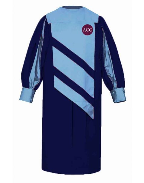 Personalised Children's Embassy Choir Robe in Navy Blue