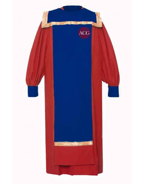 Personalised Adult Redeemer Choir Robe in Maroon Red