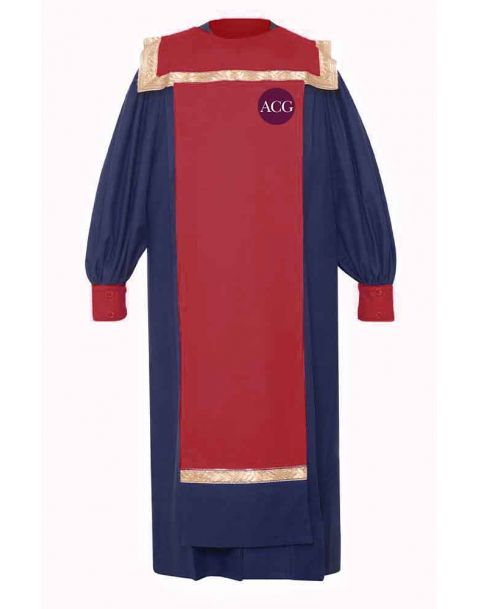 Personalised Adult Redeemer Choir Robe in Navy Blue