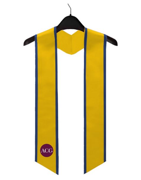 10 x Personalised Tapered Stoles with Satin Binding