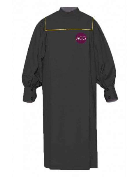 Personalised Adult Union Choir Robe in Black