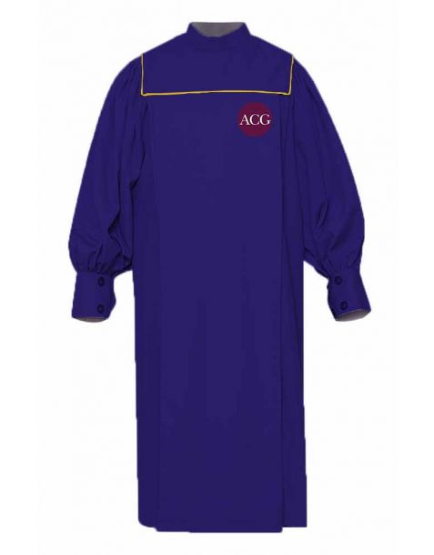Personalised Adult Union Choir Robe in Navy Blue