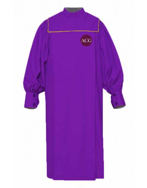 Personalised Adult Union Choir Robe in Purple