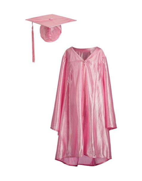 Nursery Graduation Gown & Cap Set Pink