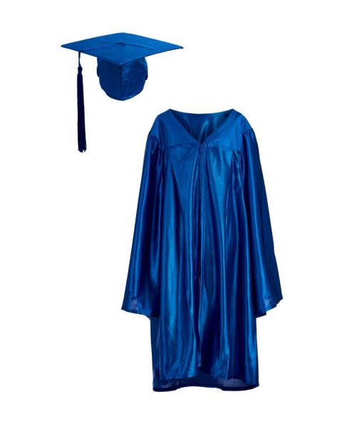 Nursery Graduation Gown & Cap Set Royal Blue
