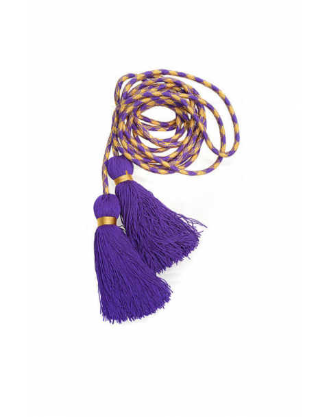 Alb Cincture in Purple and Gold Colour