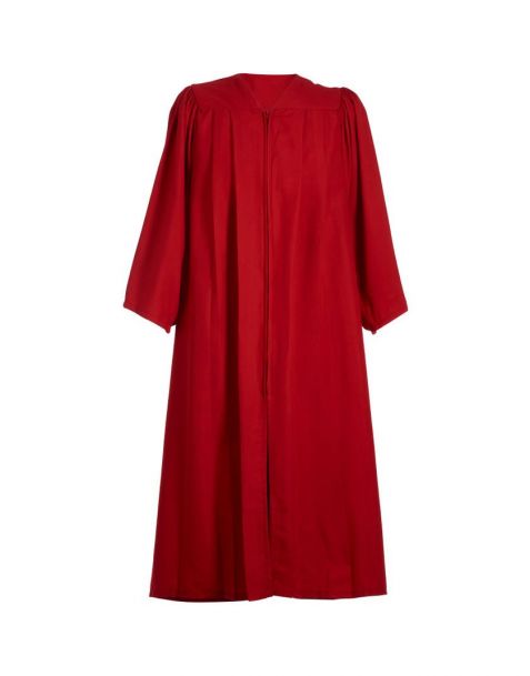 Children's Closed Front Choir Robe Scarlet Red