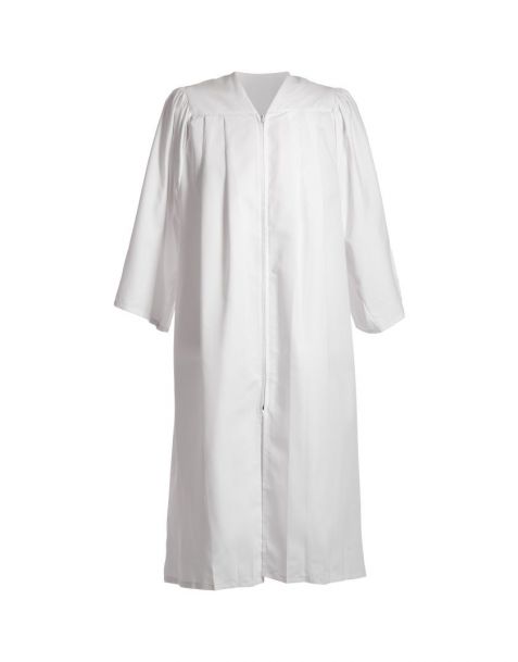 Children's Closed Front Choir Robe White
