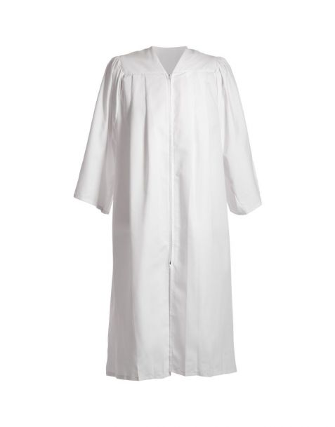 Adult Closed Front Choir Robe White