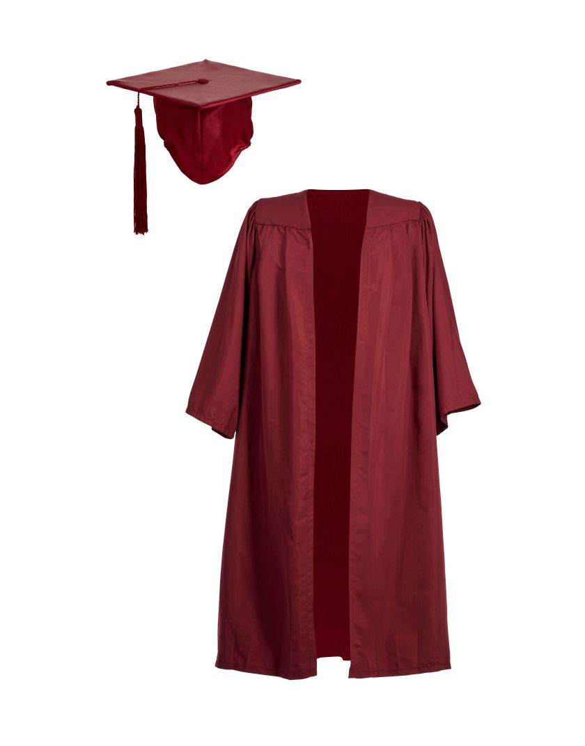 red gown graduation